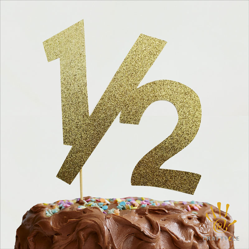 1/2 6Months Baby Boy And Girl Milestone Cake Smash Cake Topper – Craftycle