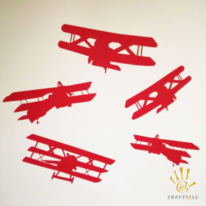 Cutout Vintage Plane Paper Craft Wall Decor