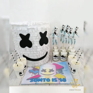 Package Personalised Marshmello American DJ Kids Party Decorations