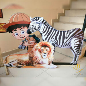 Standee Safari Animals Theme Giant Cutout Party Decorations