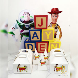 Package Personalised Toy Story Woody Buzz Lightyear Kids Birthday Party Decorations