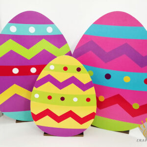 Cutout Easter Egg Bunny Happy Easter Large Cutout Standee Package Party Decorations