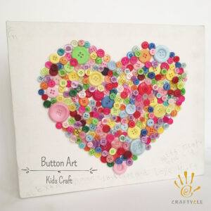 Kids Craft Button Art Kids Craft
