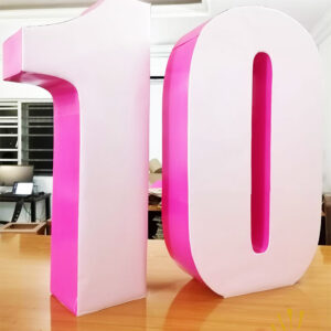 3D Text Candy Theme 10th Birthday Girl Pastel Pink Giant 3d 10 Pinata