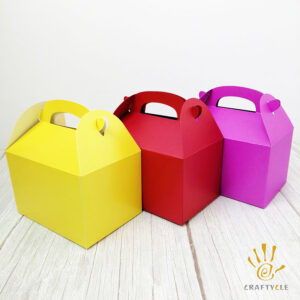 Favour Boxes Gable Boxes Yellow Red Purple