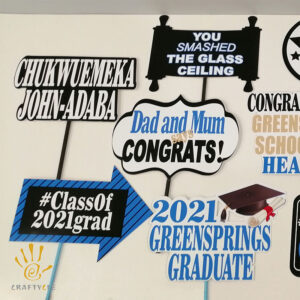 Photo Props Personalised Graduation College University Photo Props Party Decorations