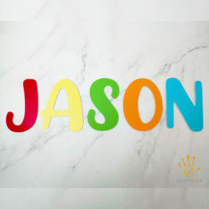 Cut-Out Personalised Colourful Cocomelon Wall Decorations