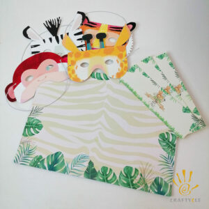 Package Safari Animals Theme Table Set Party Decorations