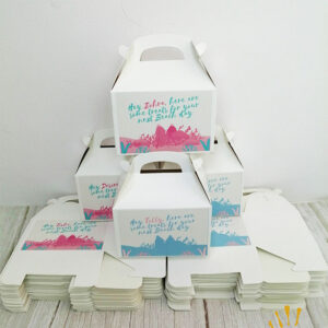 Treat Boxes, Party Food Pack, Favour Boxes Sticker Design