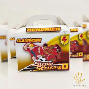 Supa Strikas Theme Treat Gable Party Pack Boxes Bags