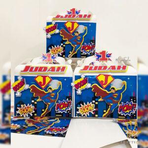 Superman Marvel Treat Gable Party Pack Boxes Bags