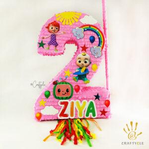 Age 2 Cocomelon Kids Party Pinata Activity Game Candy Decorations