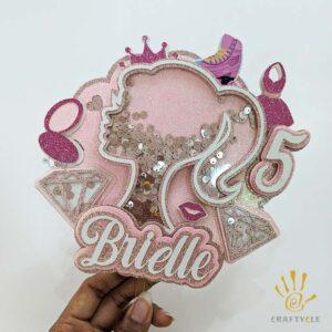 Barbie Birthday Layer Pop Up Shaker Cake Topper