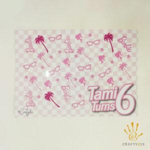 Barbie Placemat Print Party Decorations