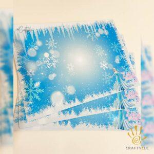 Frozen Anna Elsa Placemat Print Party Decorations
