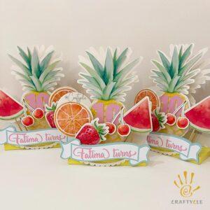 Fruits Tropical Kids Party Craft Decor Centerpiece