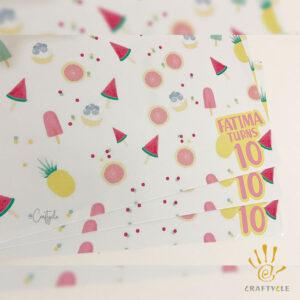 Fruitst Placemat Print Party Decorations