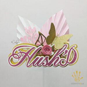 Hush D Brand Anniversary Layer Pop Up Shaker Cake Topper