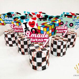 Favour Boxes Birthday Hip-Hop Party 80s 90s Old School Theme Centerpiece