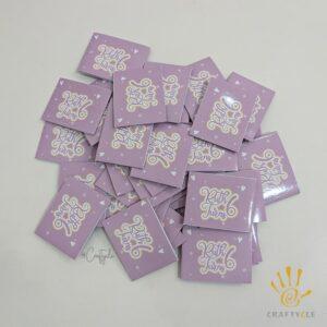 Lilac Heart Twinkle Star Napkin Cutlery Wrap Holder