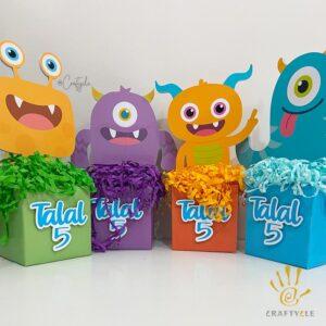 Little Monster Party Craft Decor Centerpiece