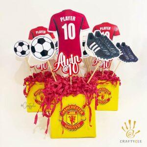 Manchester United Football Soccer Kids Party Craft Decor Centerpiece