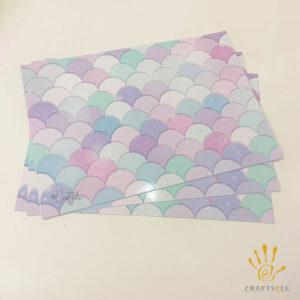 Mermaid Pastel Placemat Print Party Decorations