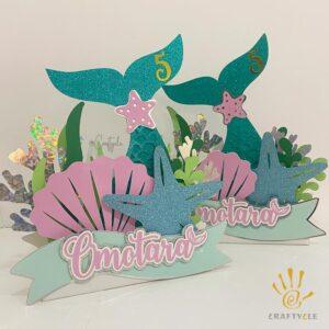 Mermaid Under The Sea Kids Party Craft Decor Centerpiece