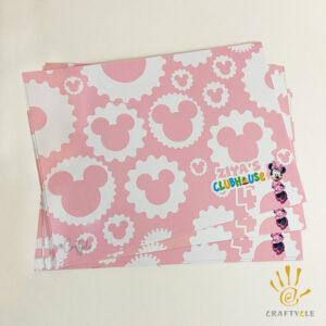 Minnie Mouse Clubhouse Placemat Print Party Decorations