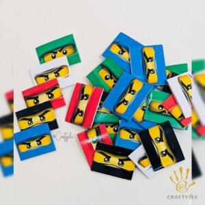 Ninja Lego Napkin Cutlery Wrap Holder