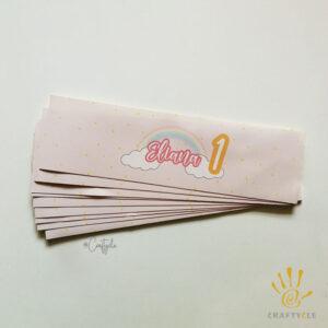 Pastel Rainbow Water Bottle Wrap Holder