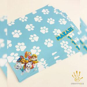 Paw Patrol Pawst Placemat Print Party Decorations
