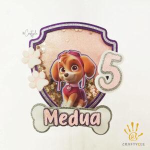 Paw Patrol Skye Birthday Layer Pop Up Shaker Cake Topper