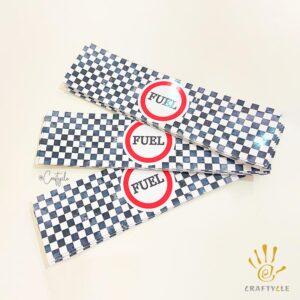 Race Car Fuel Water Bottle Wrap Holder