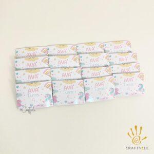 Rainbow Pastel Napkin Cutlery Wrap Holder