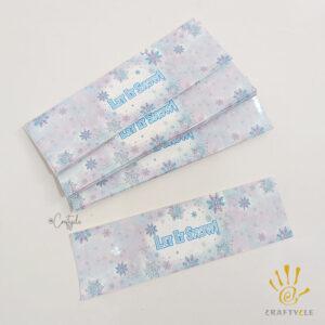 Snow Flakes Water Bottle Wrap Holder