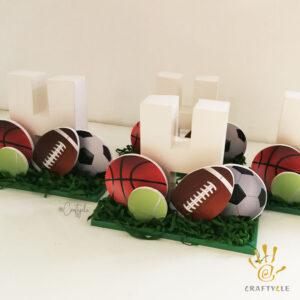 Sports Basketball Football Soccer Kids Party Craft Decor Centerpiece