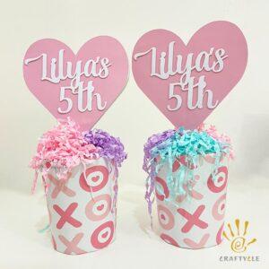 Xoxo Heart Valentine Kids Party Craft Decor Centerpiece