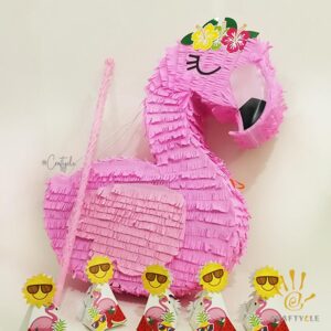 Flamingo Hawaii Tropical Kids Party Pinata Activity Game Candy Decorations