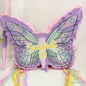 Pastel Butterfly Kids Party Pinata Activity Game Candy Decorations